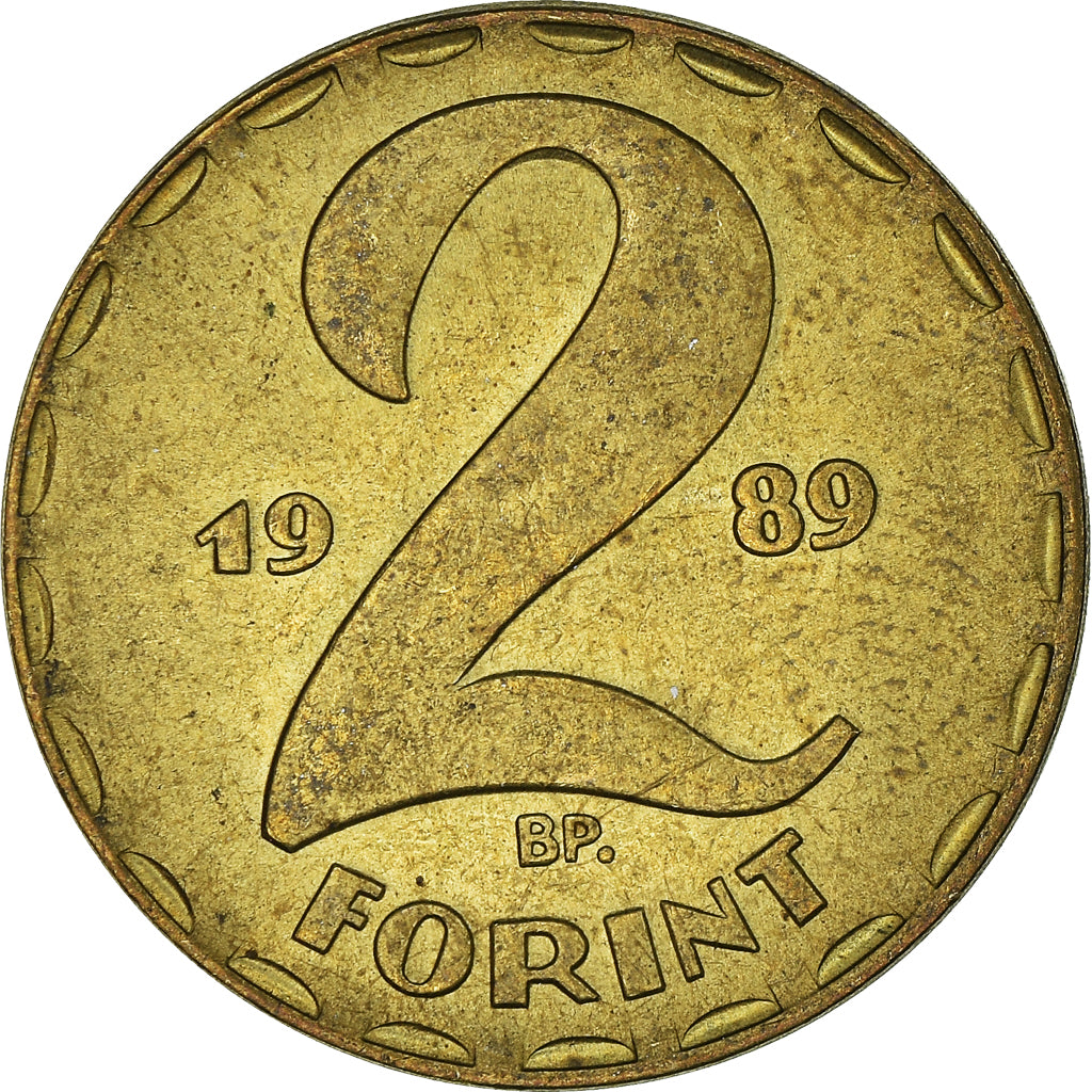 Moeda, Hungria, 2 Forint, 1989