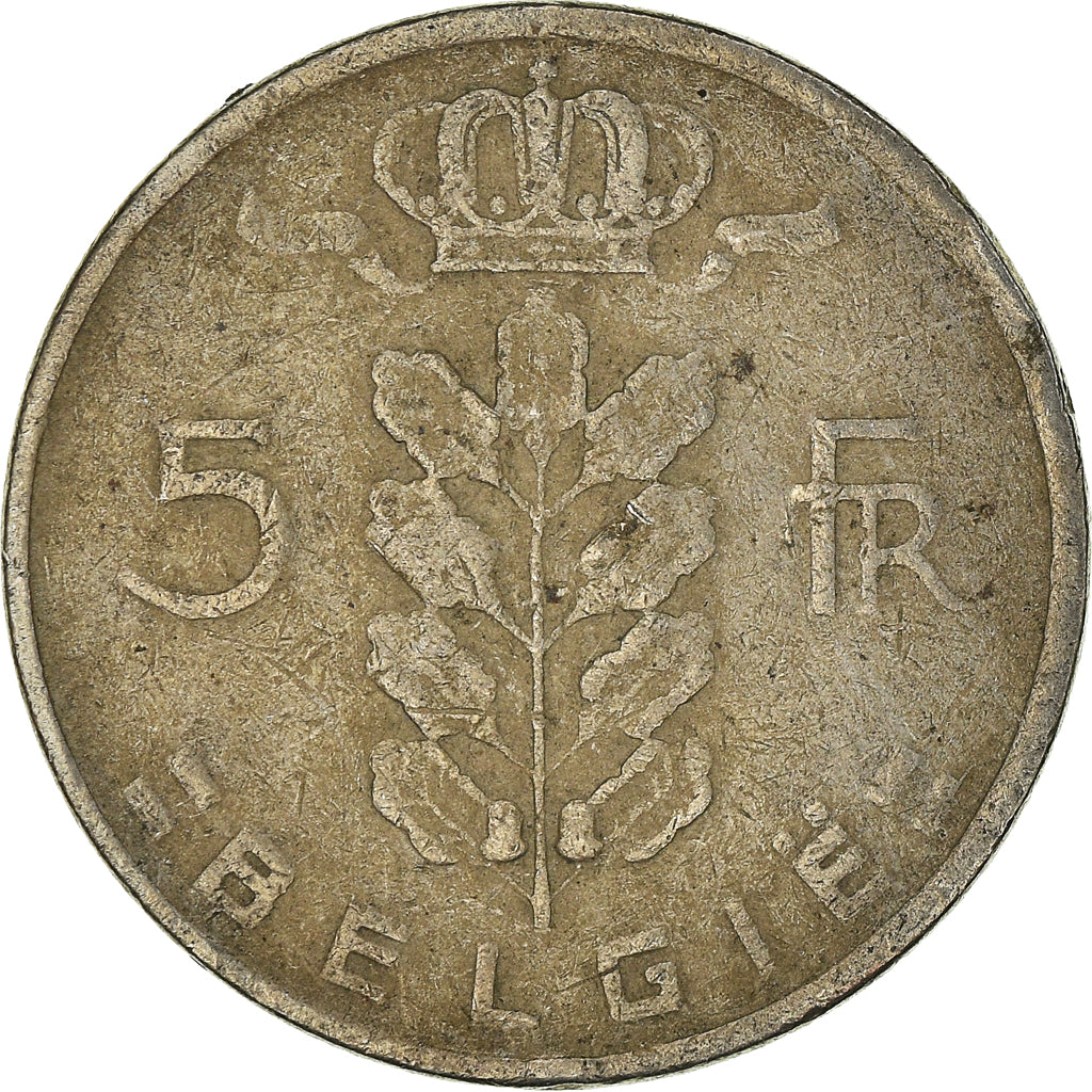 Moneda, Bélgica, 5 Francs, 5 Frank, 1963