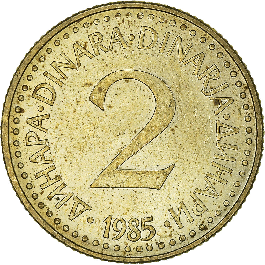 Moneta, Iugoslavia, 2 Dinara, 1985