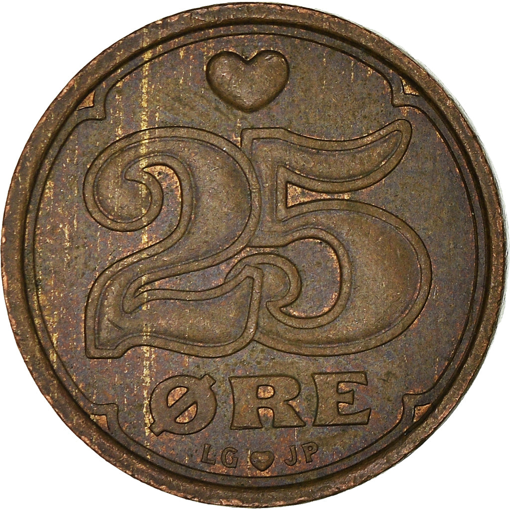 Münze, Dänemark, 25 Öre, 1995