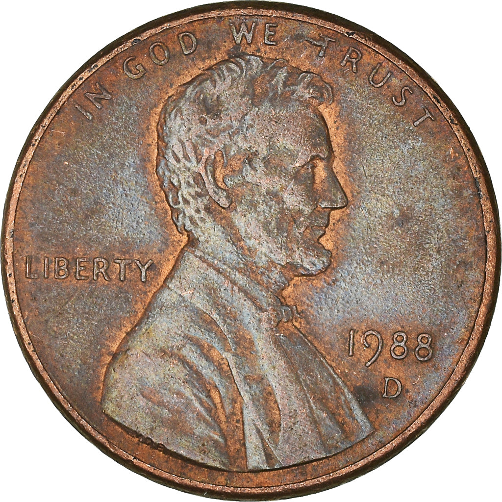 Monnaie, États-Unis, Cent, 1988