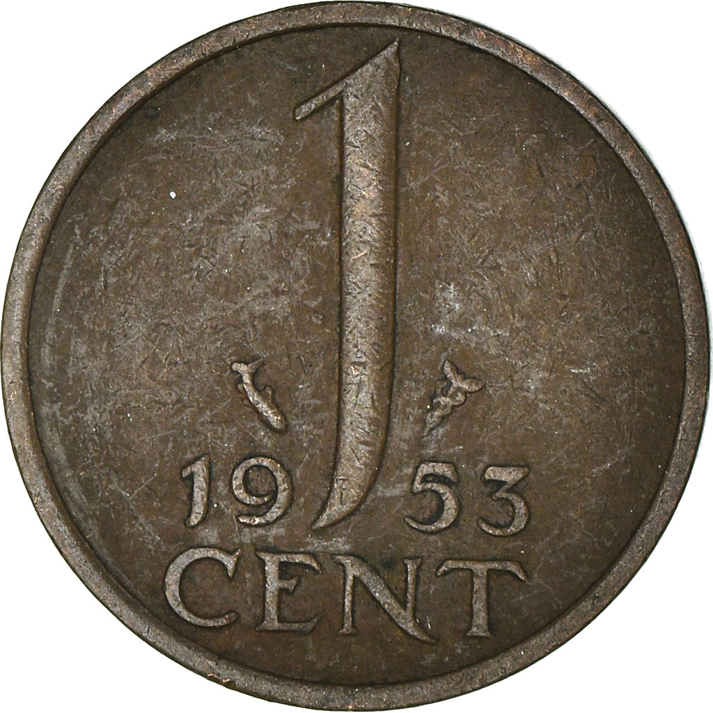 Coin, Netherlands, Cent, 1953