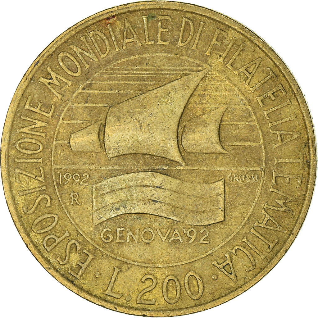 Moneta, Italia, 200 Lire, 1992
