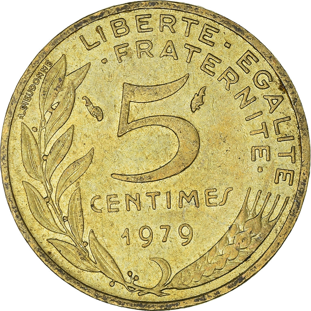 Coin, France, 5 Centimes, 1979