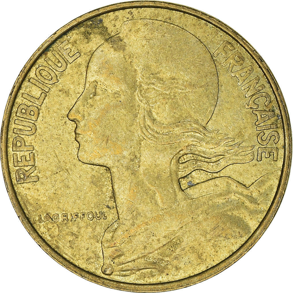 Moneta, Francja, 10 Centimes, 1987
