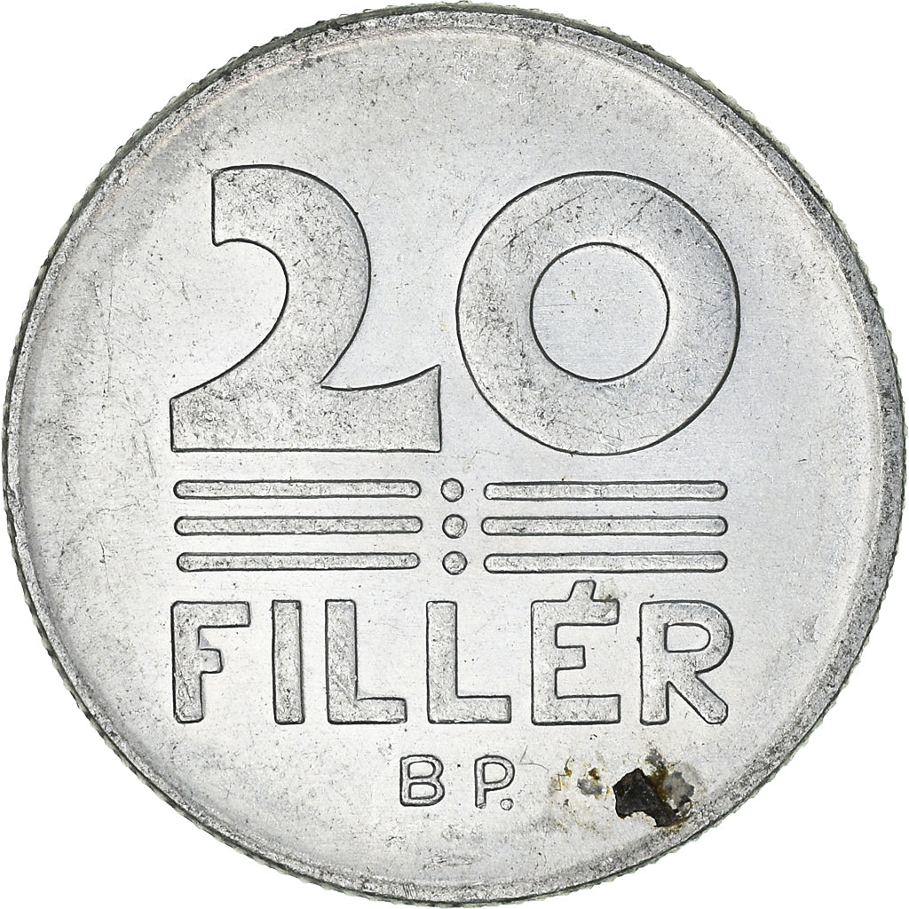 Moeda, Hungria, 20 Fillér, 1975
