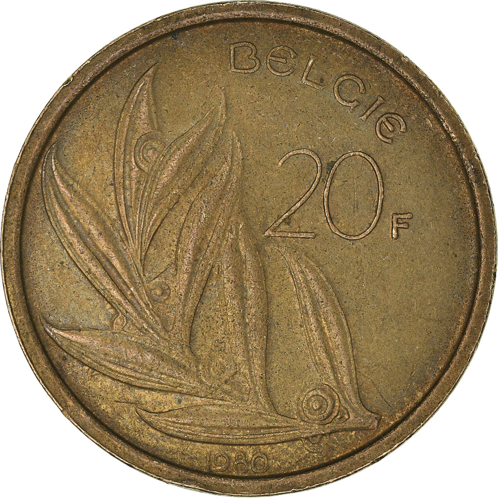 Munten, België, 20 Francs, 20 Frank, 1980
