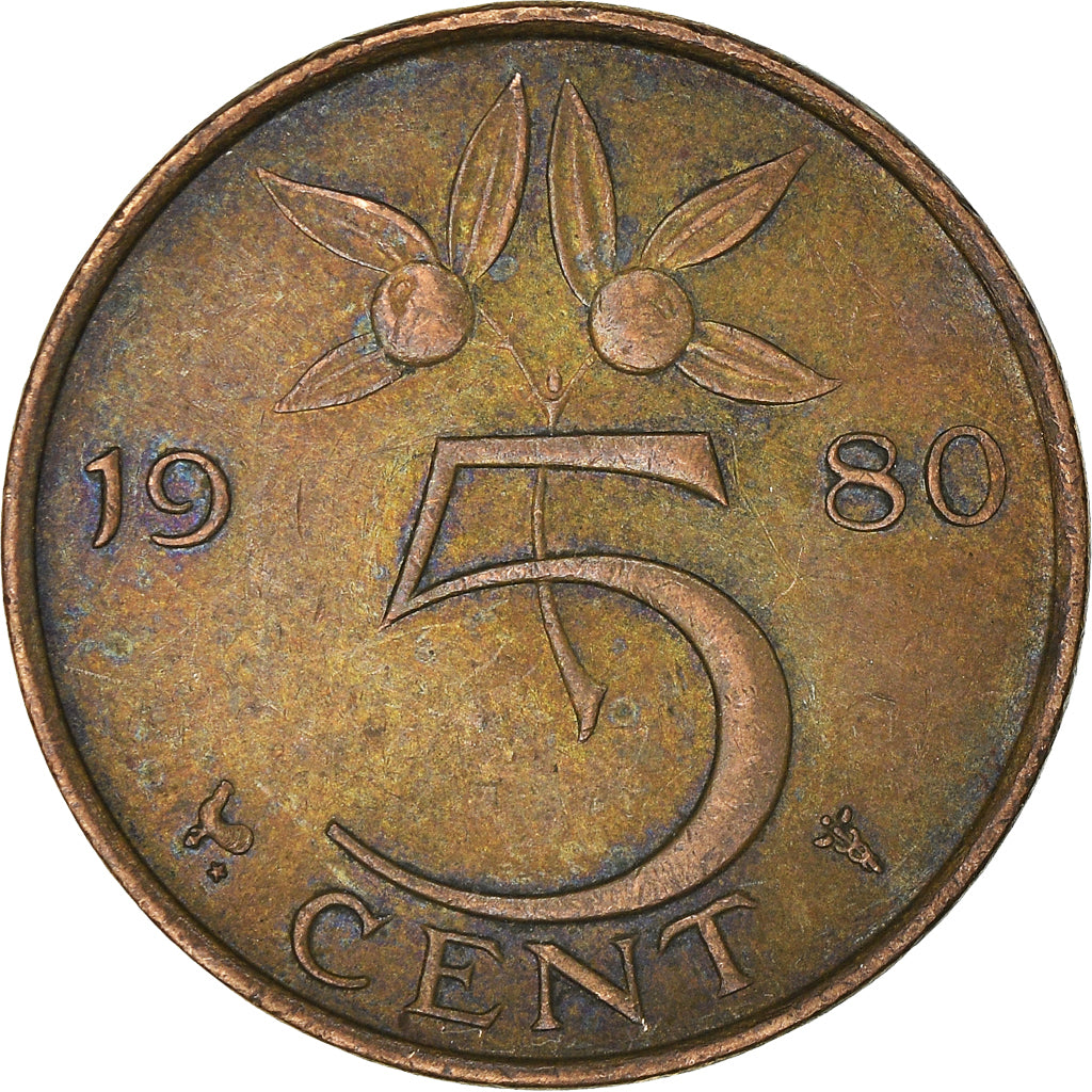 Moneta, Paesi Bassi, 5 Cents, 1980