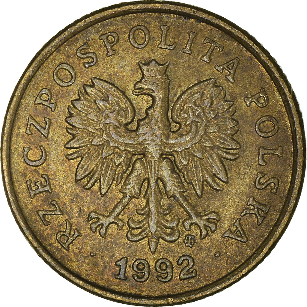Münze, Polen, 5 Groszy, 1992