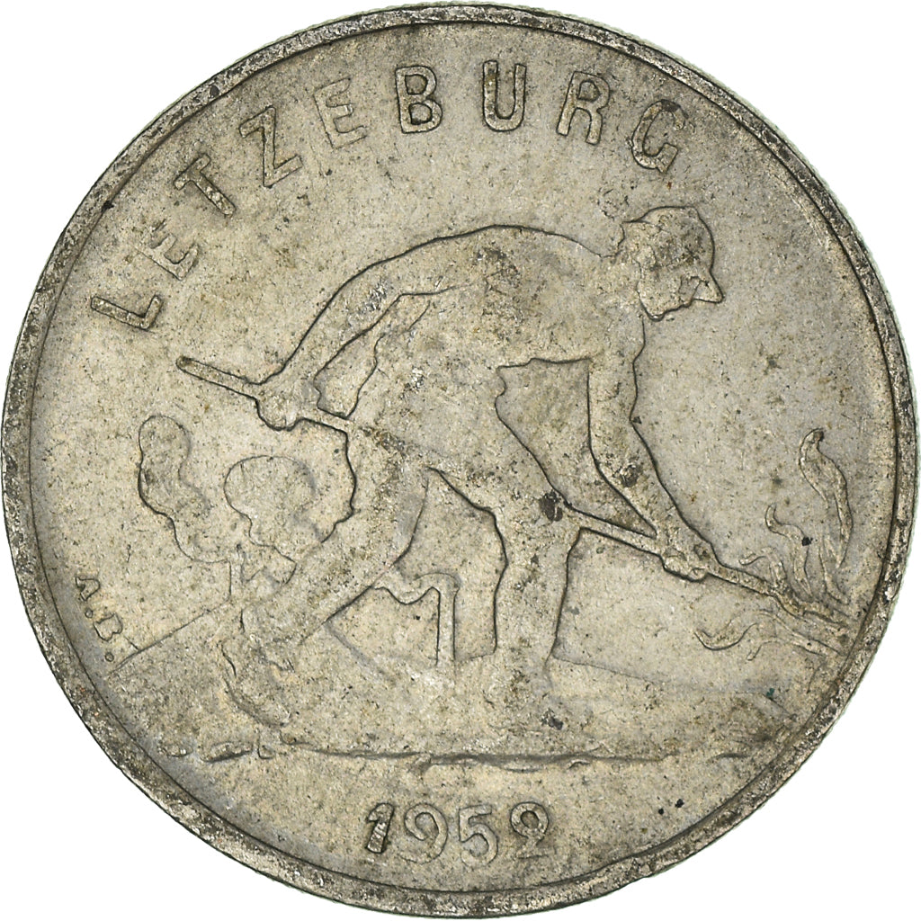 Coin, Luxembourg, Franc, 1952