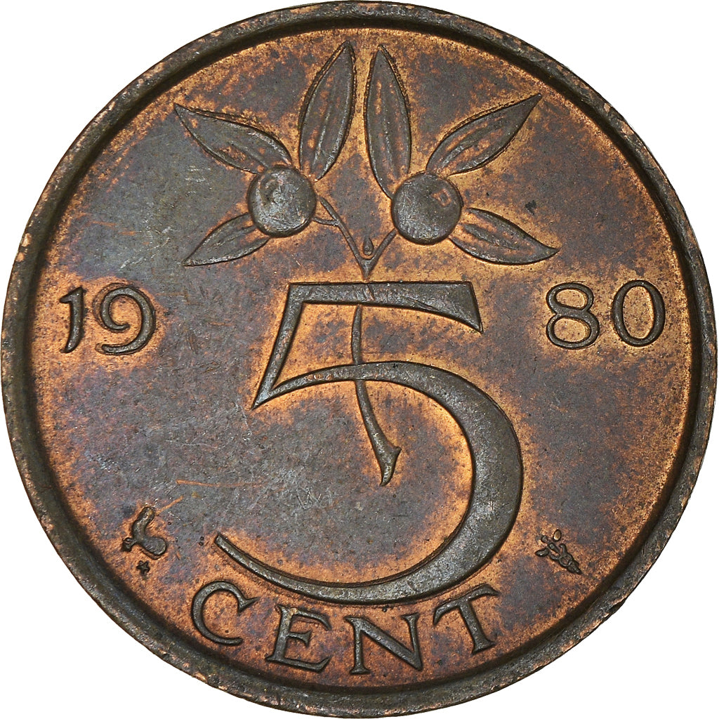 Moneta, Paesi Bassi, 5 Cents, 1980