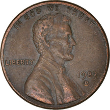 Coin, United States, Cent, 1983