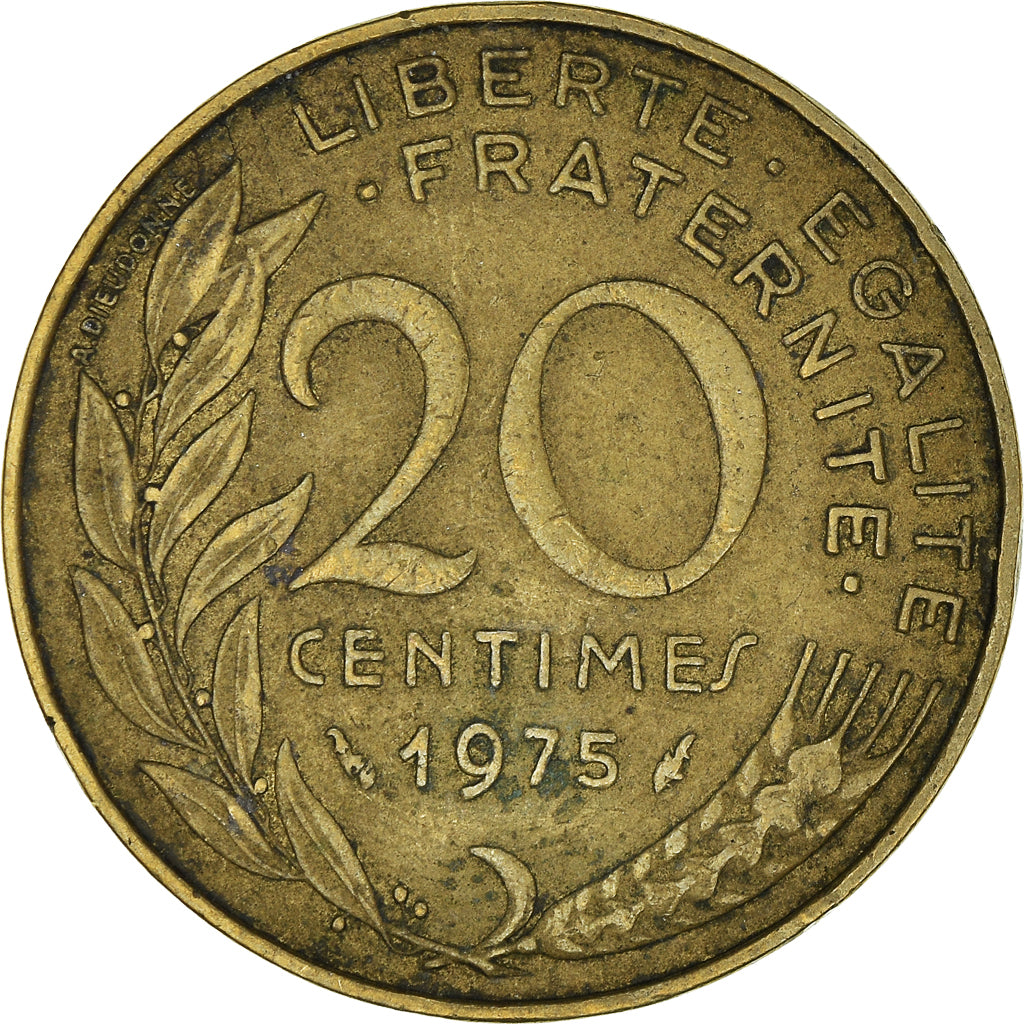Münze, Frankreich, 20 Centimes, 1975