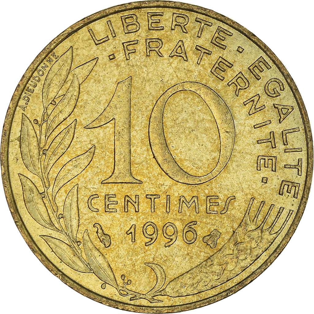 Coin, France, 10 Centimes, 1996