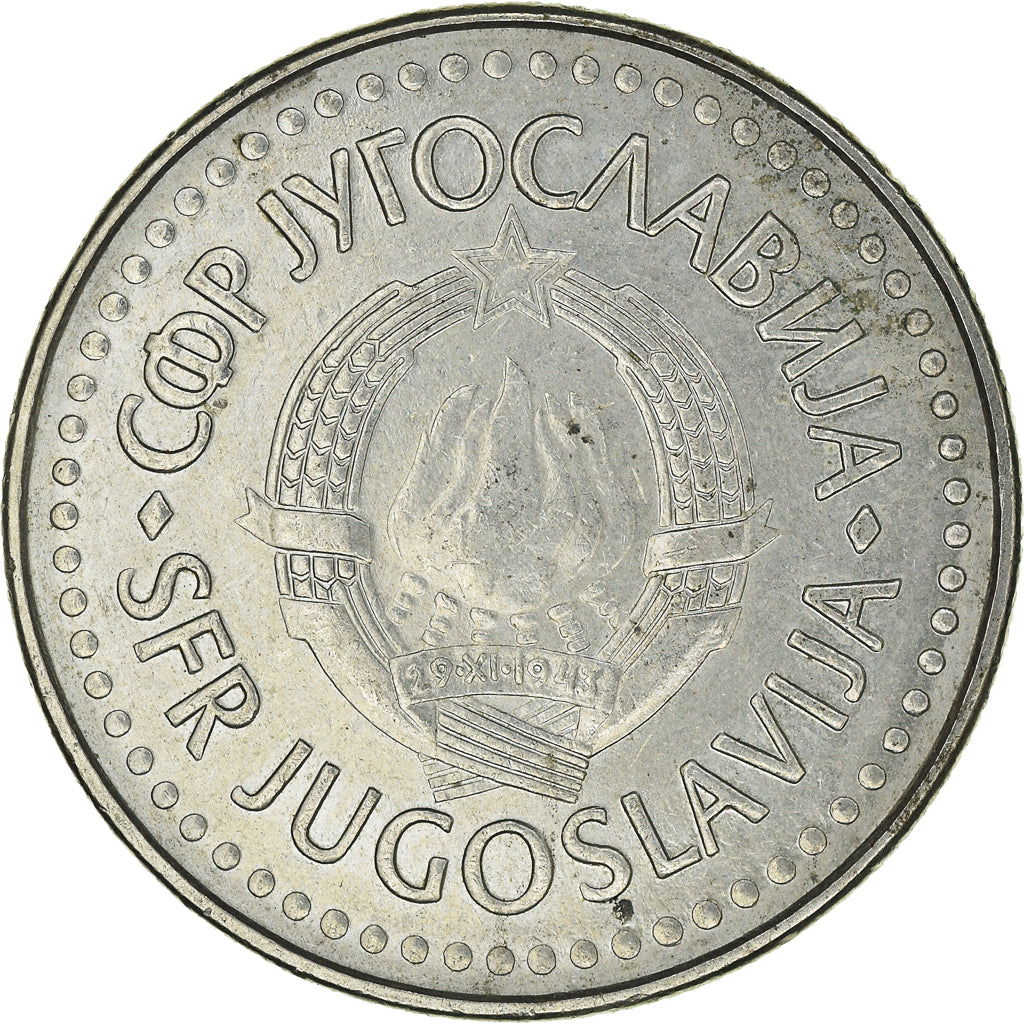 Münze, Jugoslawien, 100 Dinara, 1985