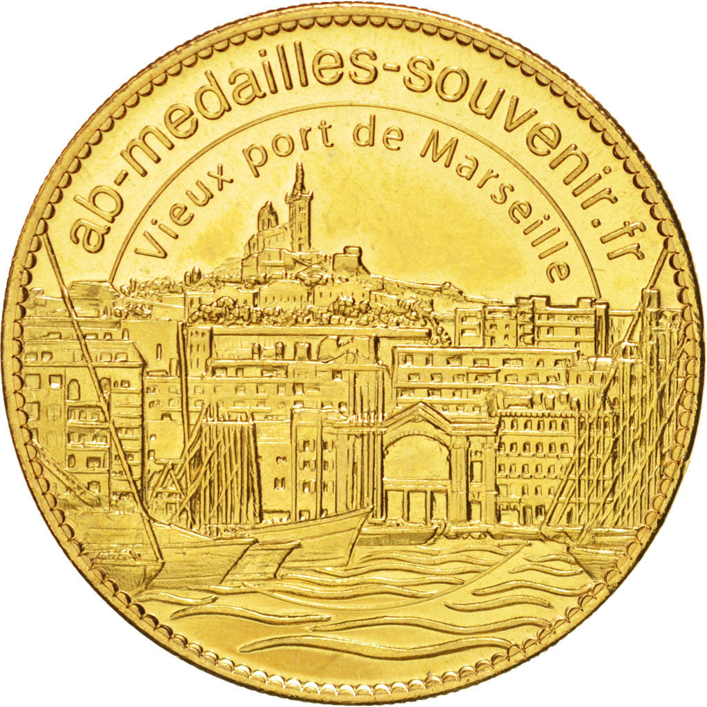 Frankrijk, Token, Tourist Token, Vieux Port de Marseille, 2009, Arthus Bertrand