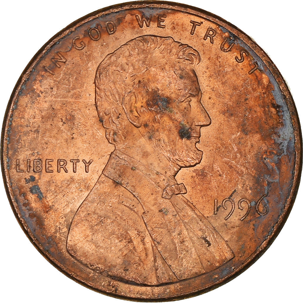 Coin, United States, Cent, 1996