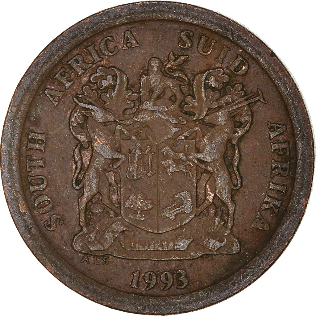 Moneda, Sudáfrica, 5 Cents, 1993