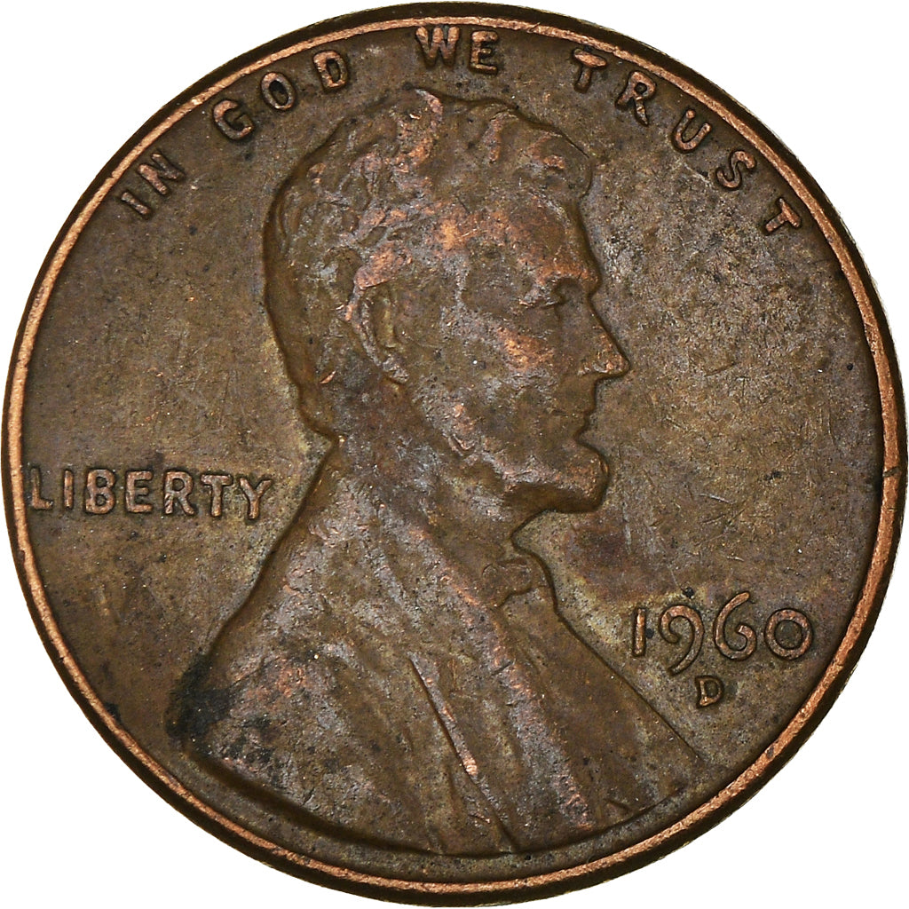 Moneda, Estados Unidos, Cent, 1960