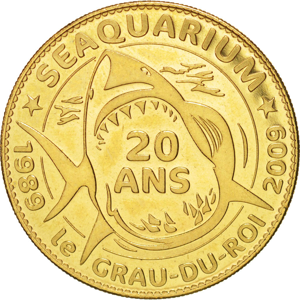 France, Token, Tourist Token, Seaquarium, Le Grau-du-Roi, 2010, Arthus Bertrand