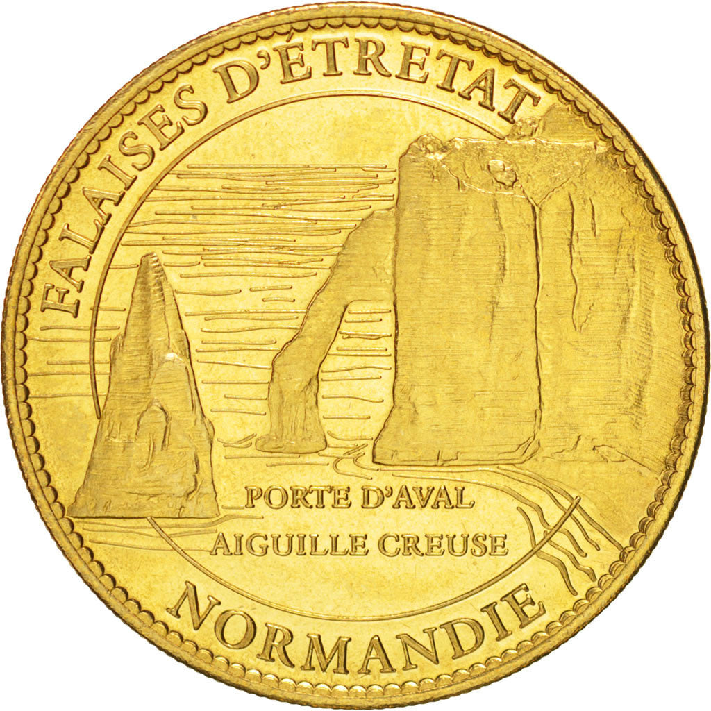 Tourist Token, Falaises d'Etretat, Normandie, 2007, MS(63), Arthus Bertrand