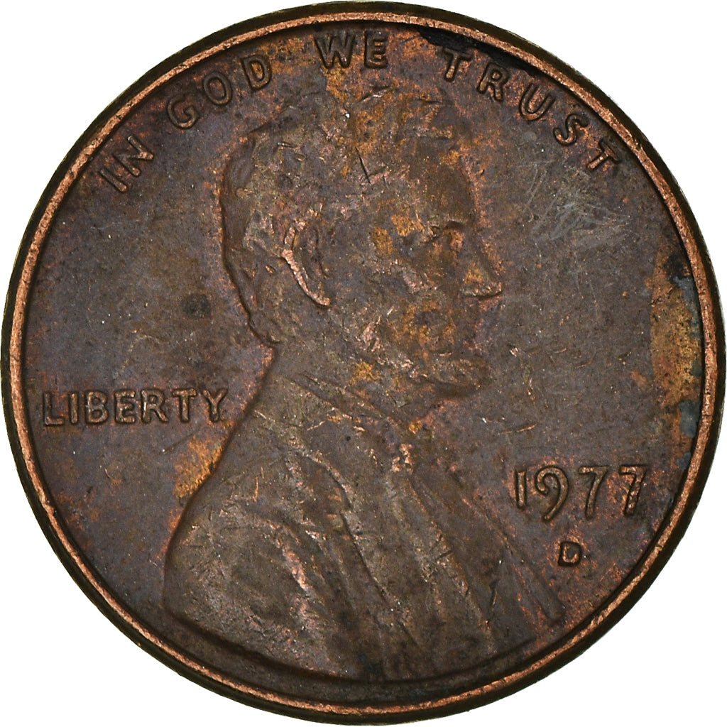 Moneda, Estados Unidos, Cent, 1977