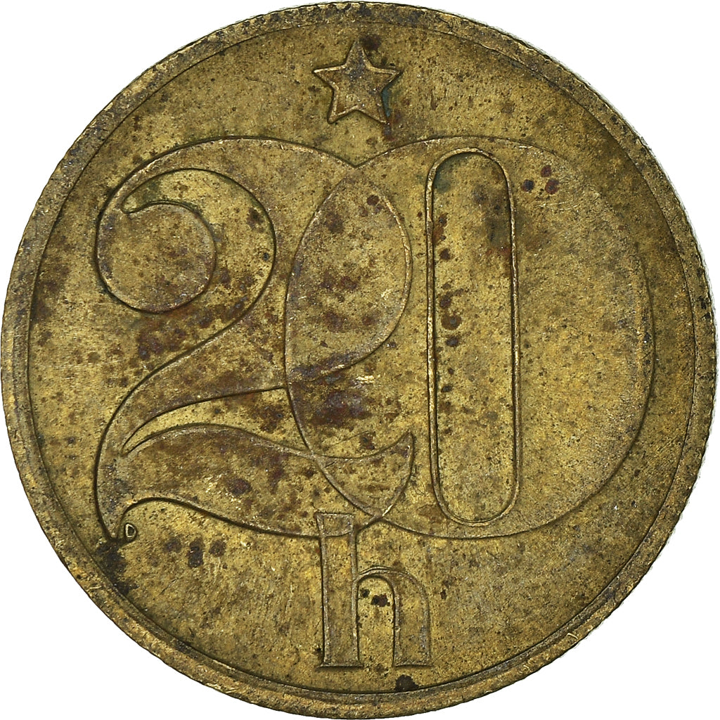 Moneda, Checoslovaquia, 20 Haleru, 1981