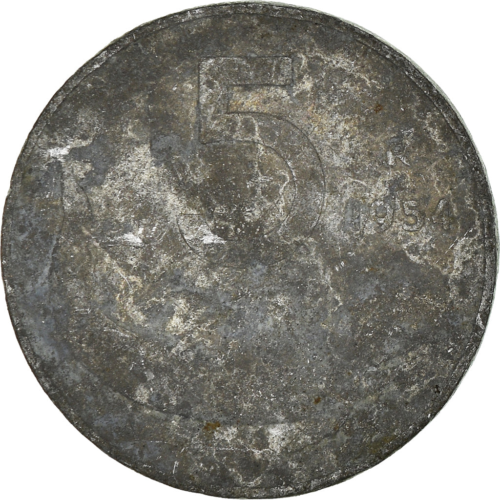 Münze, Italien, 5 Lire, 1954