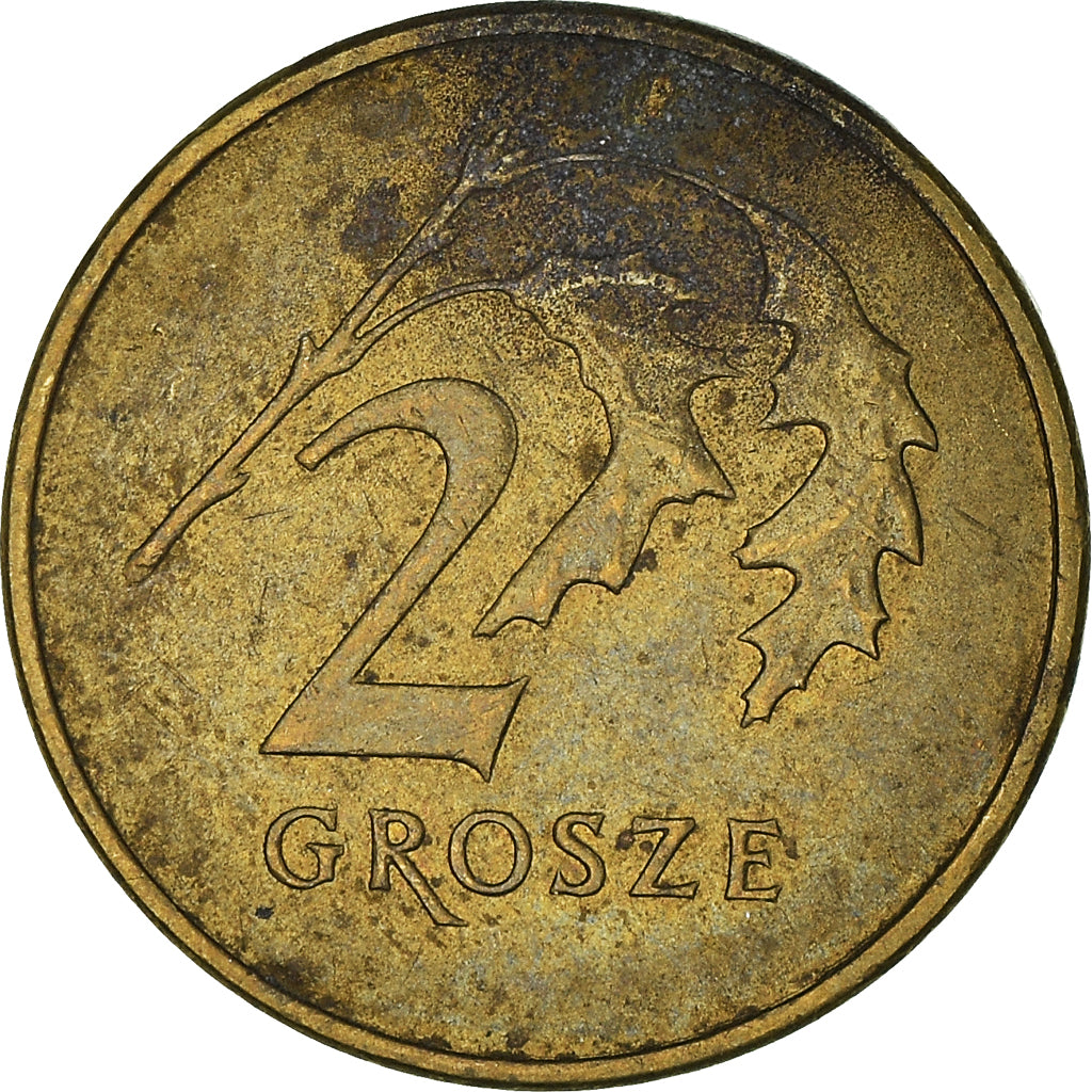 Moneta, Polonia, 2 Grosze, 2010