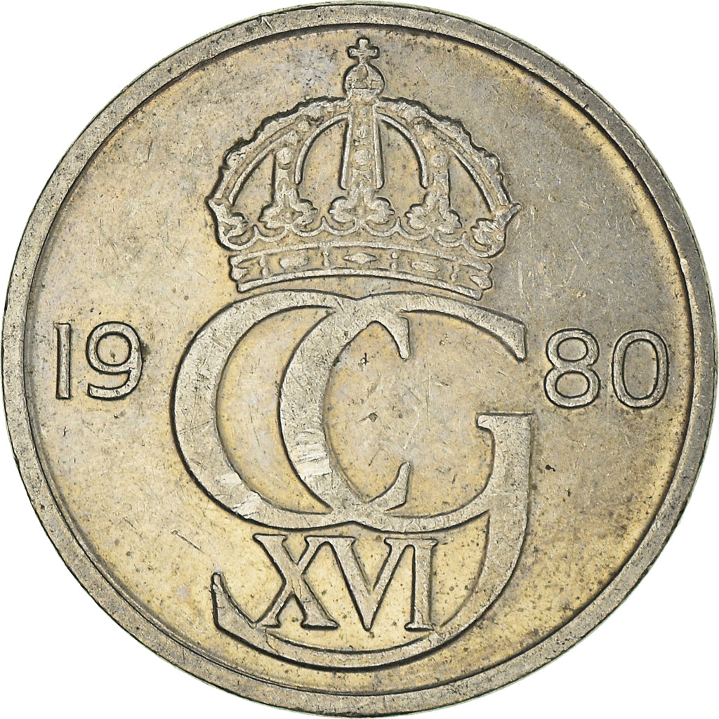 Moneda, Suecia, 50 Öre, 1980