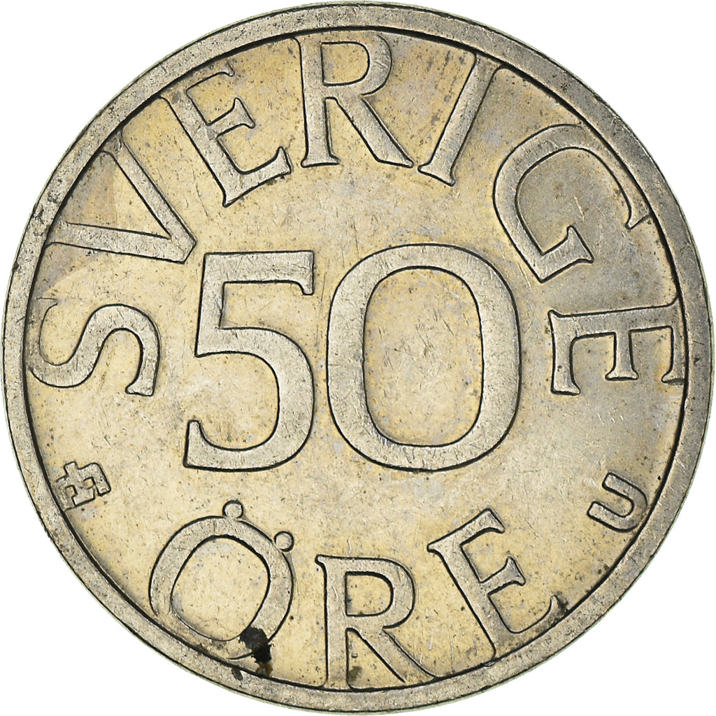 Moneda, Suecia, 50 Öre, 1980