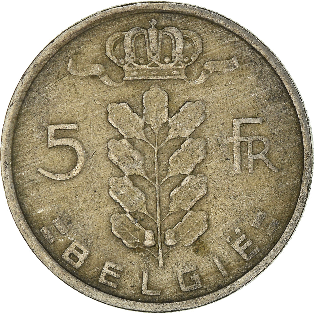 Moneda, Bélgica, 5 Francs, 5 Frank, 1949