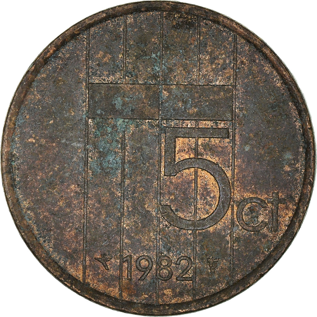 Moeda, Países Baixos, 5 Cents, 1982