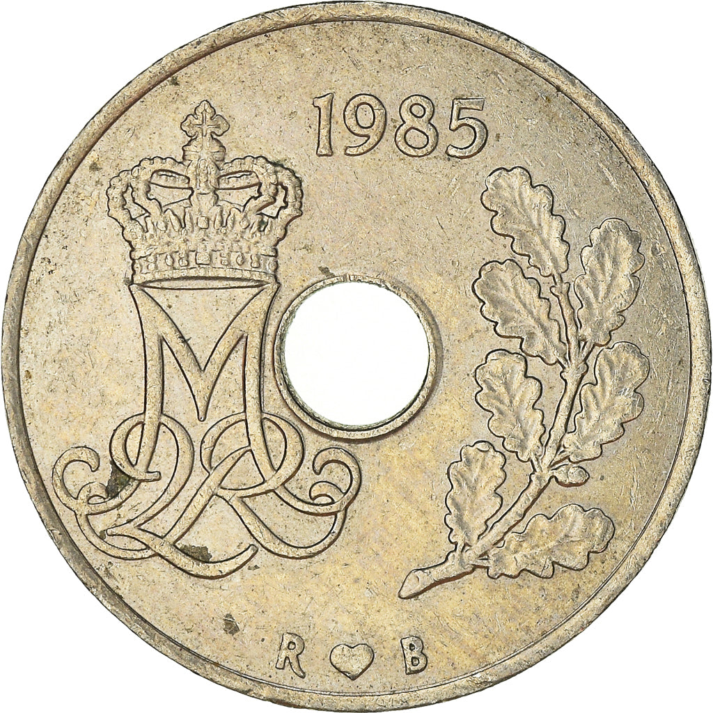 Münze, Dänemark, 25 Öre, 1985