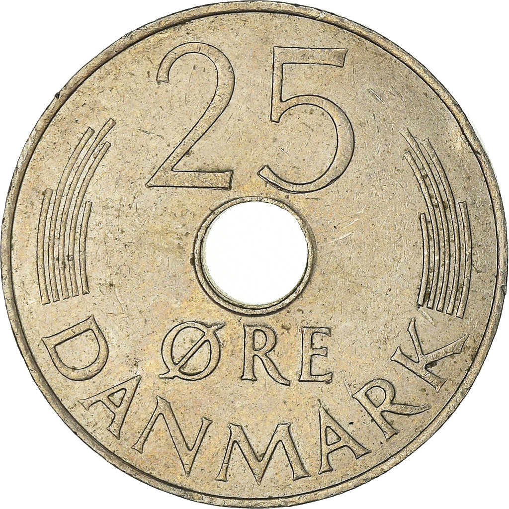 Münze, Dänemark, 25 Öre, 1985