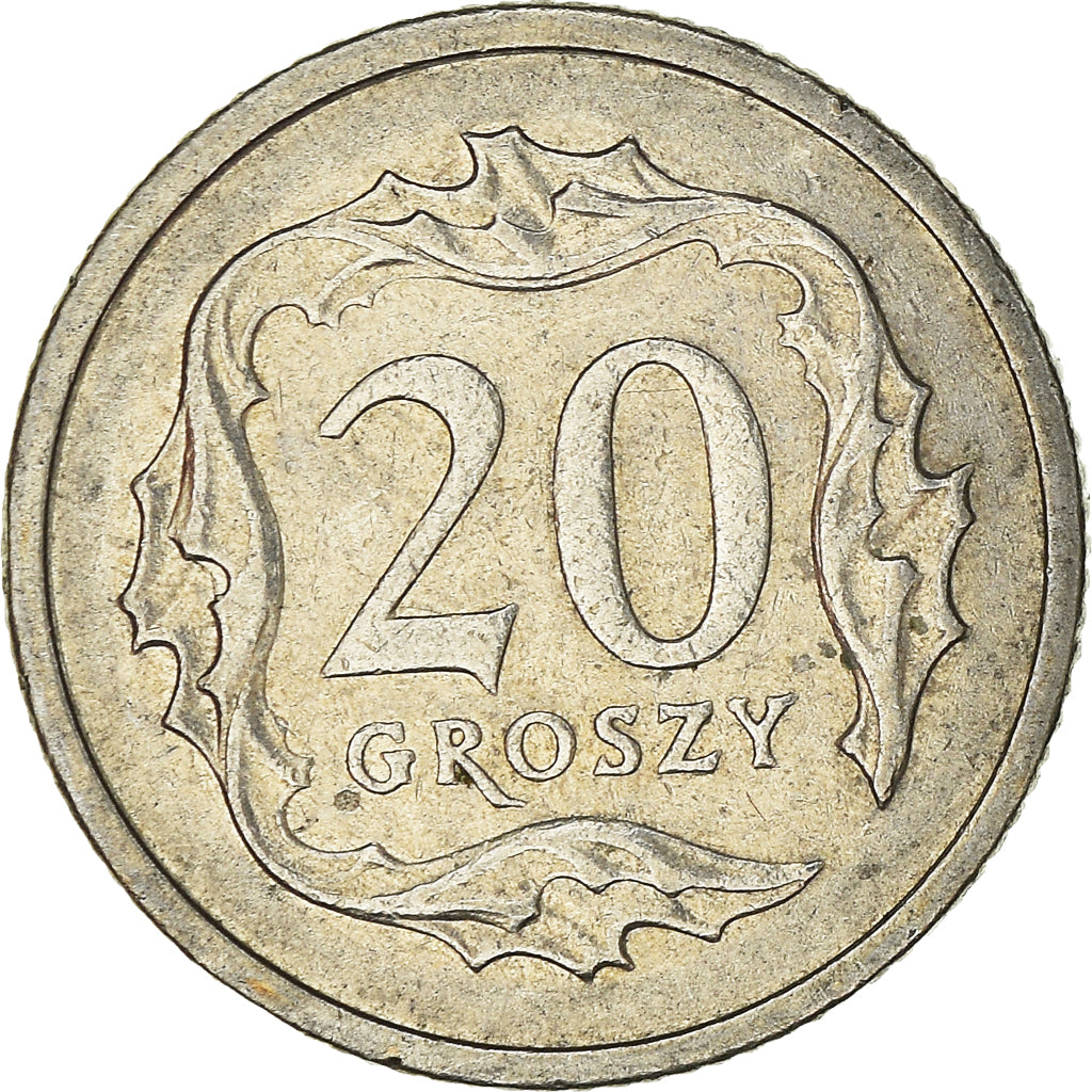 Moneta, Polonia, 20 Groszy, 2001
