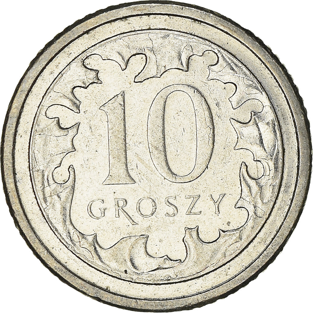 Moneta, Polonia, 10 Groszy, 2012