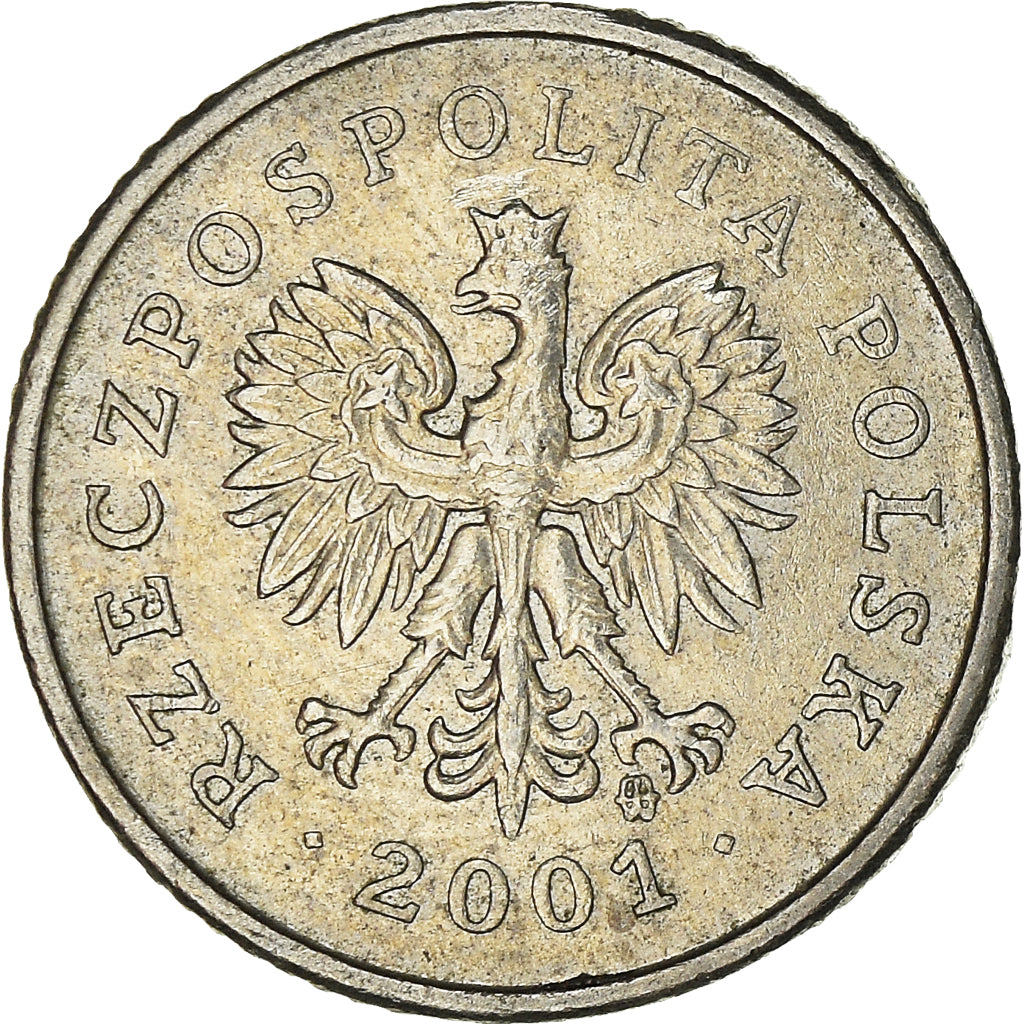 Moeda, Polónia, 10 Groszy, 2001