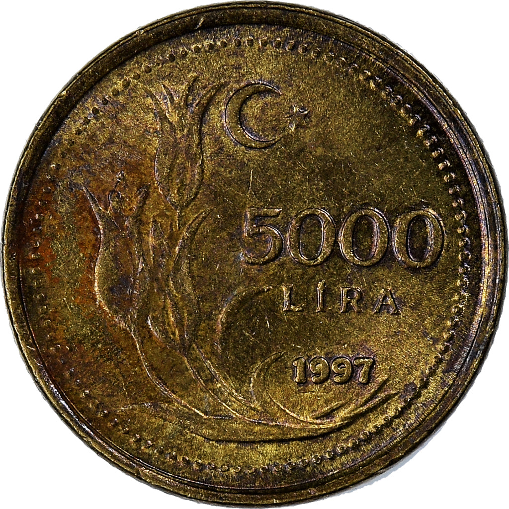 Coin, Turkey, 5000 Lira, 1997