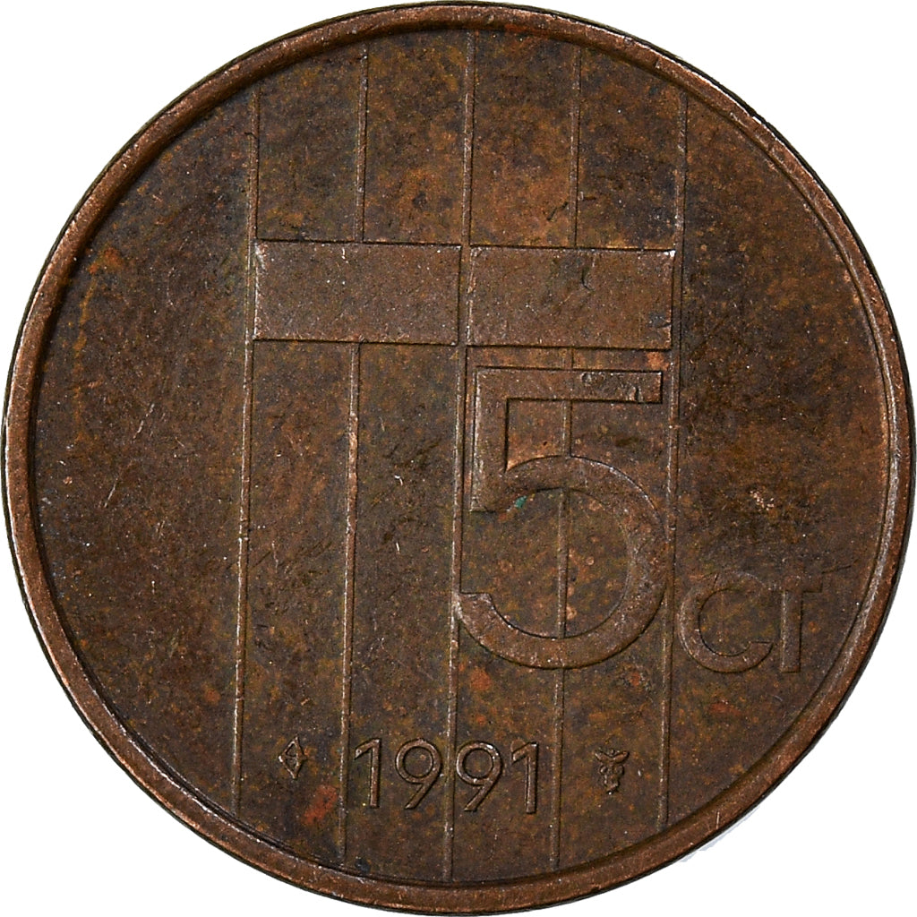 Munten, Nederland, 5 Cents, 1991