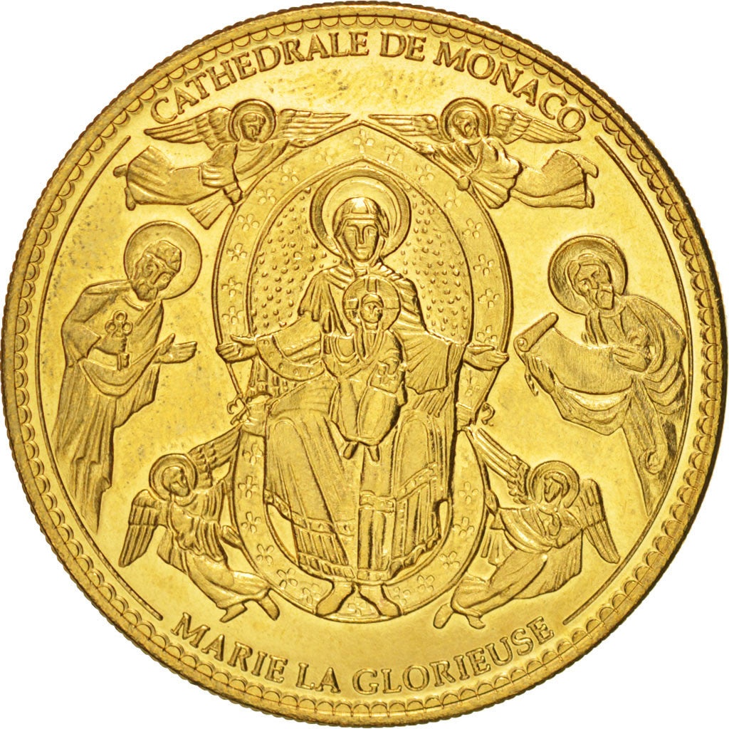 Tourist Token, Cathédrale de Monaco, Marie, Undated, MS(63), Arthus Bertrand