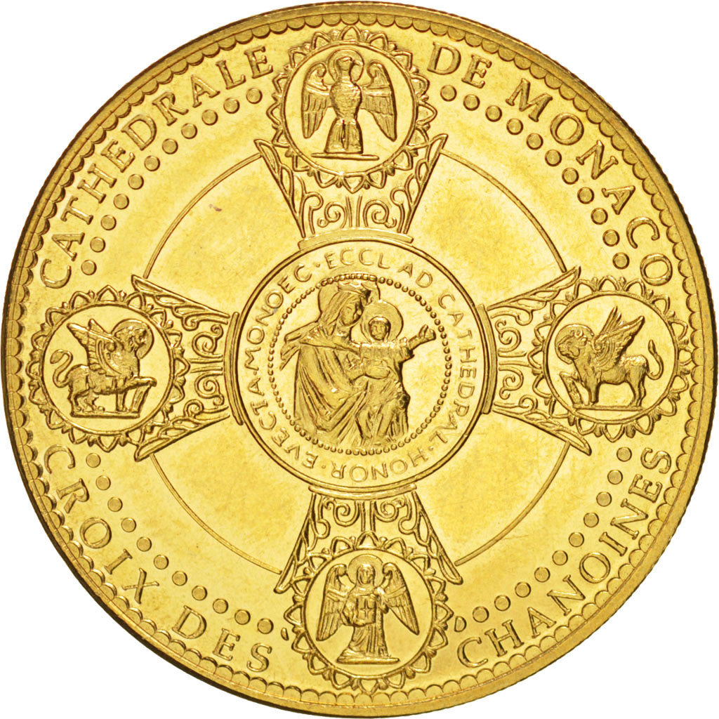 Tourist Token, Cathédrale de Monaco, Marie, Undated, MS(63), Arthus Bertrand