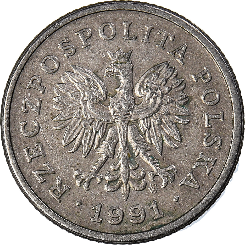 Münze, Polen, 20 Groszy, 1991