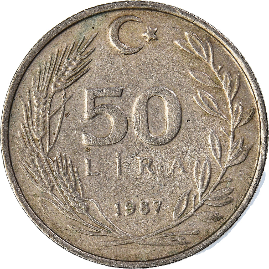 Moneta, Turchia, 50 Lira, 1987
