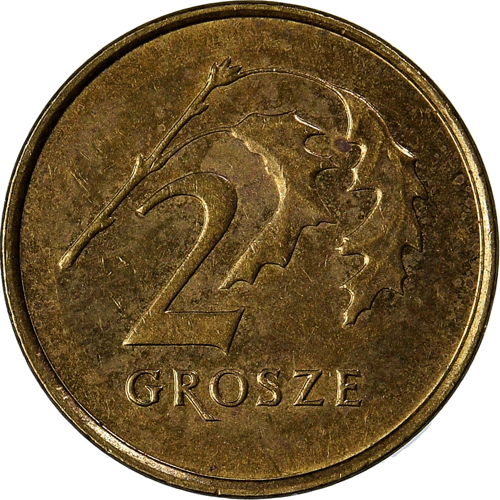 Moneta, Polonia, 2 Grosze, 2013