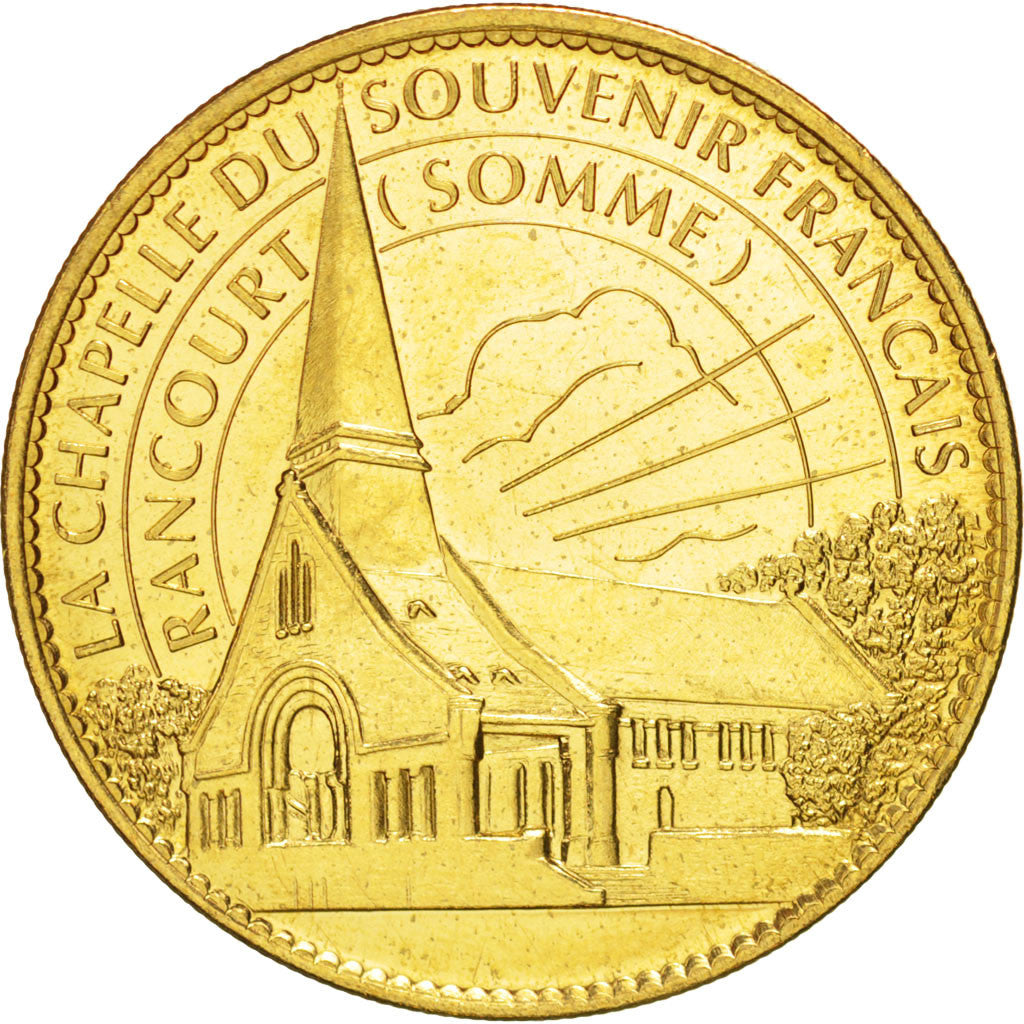 France, Token, Tourist Token, Chapelle du Souvenir, Rancourt, 2007, Arthus