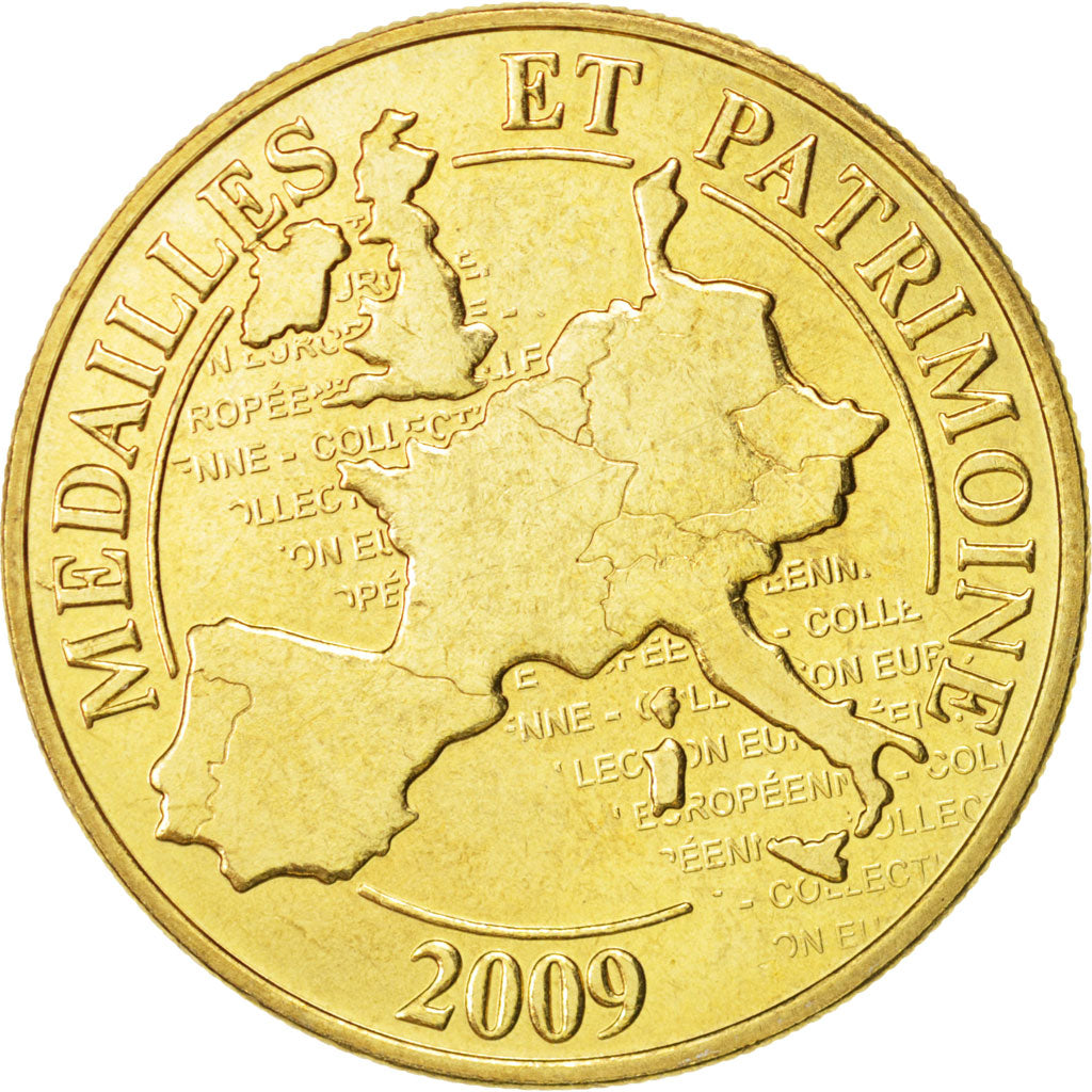 France, Token, Tourist Token, 2009, Médailles et Patrimoine, MS(63)