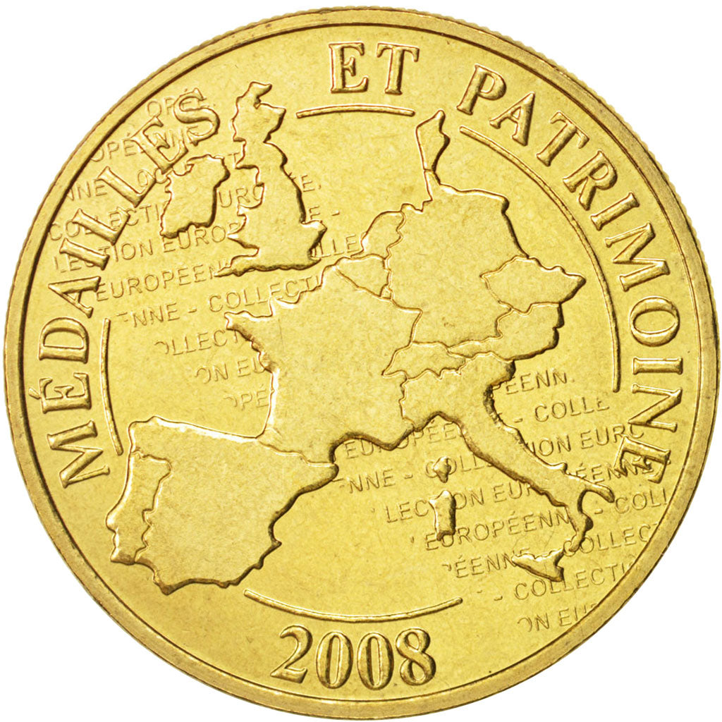 France, Token, Tourist Token, 2008, Médailles et Patrimoine, MS(63)