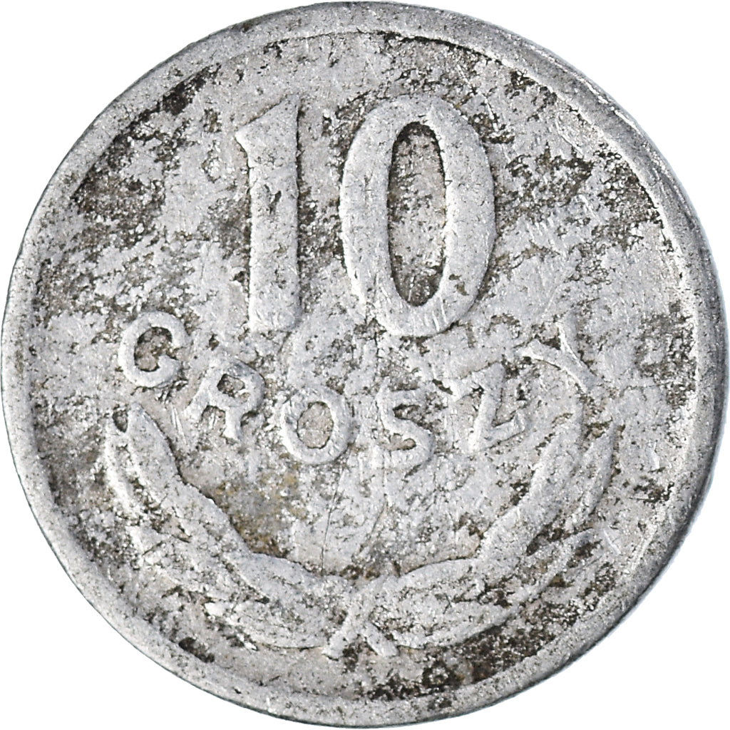 Moneta, Polonia, 10 Groszy, 1949