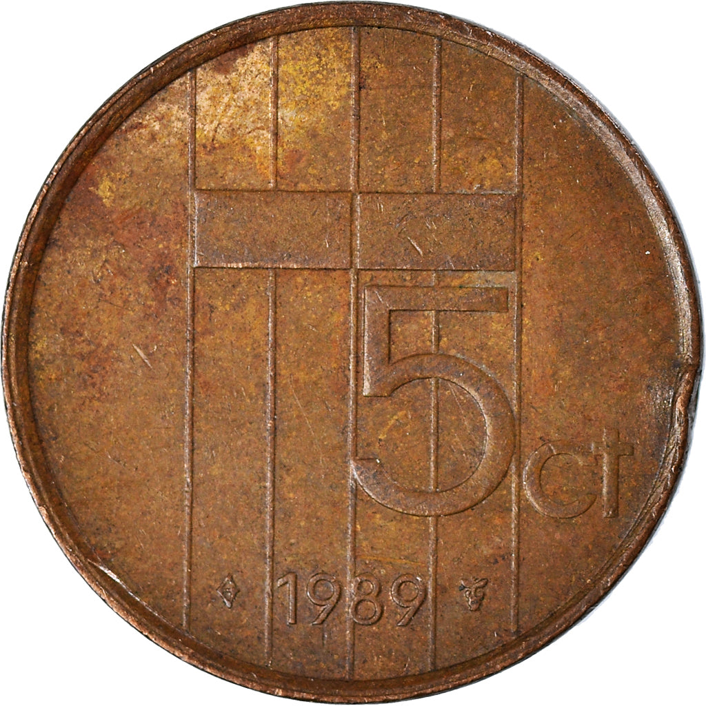Coin, Netherlands, 5 Cents, 1989